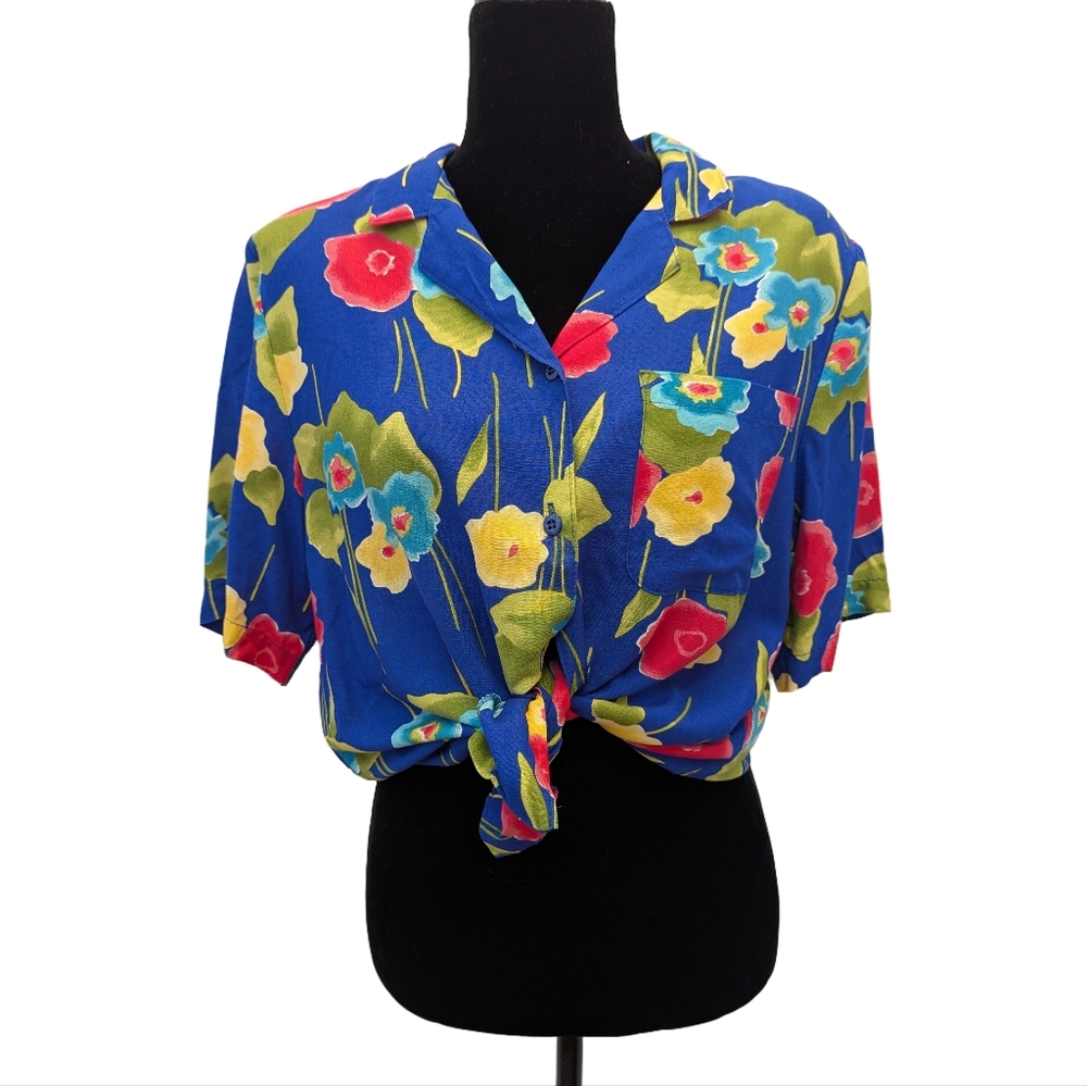 Vintage Floral Button Down